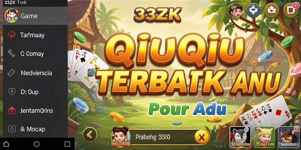 Screenshot gameplay QiuQiu 33ZK yang menarik dan seru.