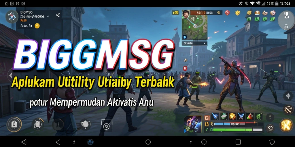 Tampilan antarmuka pengguna BIGMSG yang modern dan intuitif.