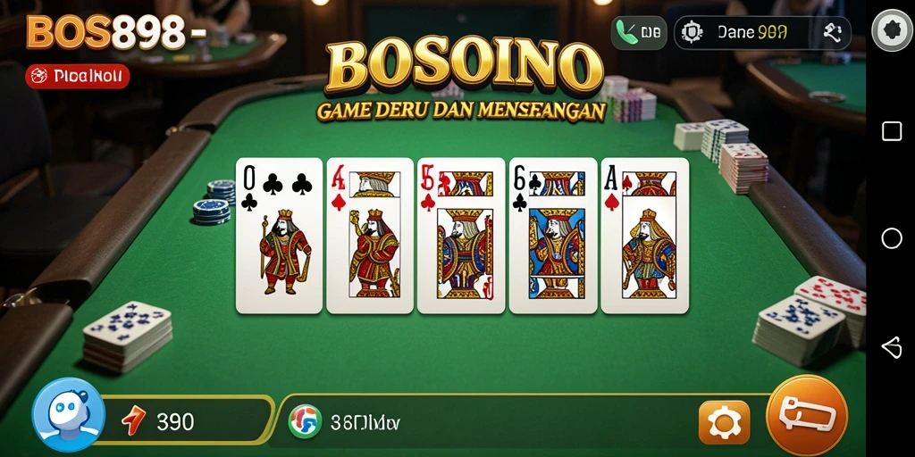 Screenshot gameplay BOS898 yang menampilkan keseruan bermain Domino.