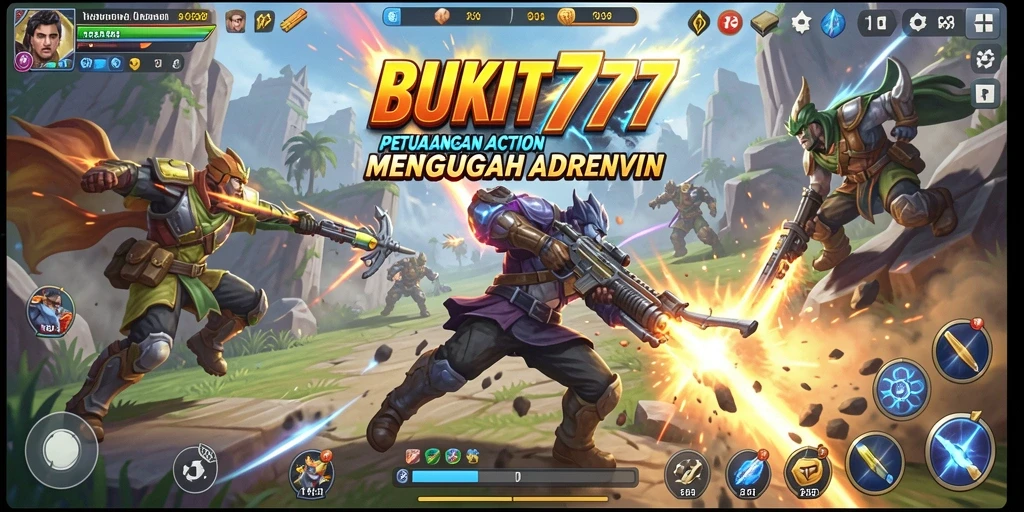 Gameplay seru BUKIT777 dengan aksi mendebarkan.