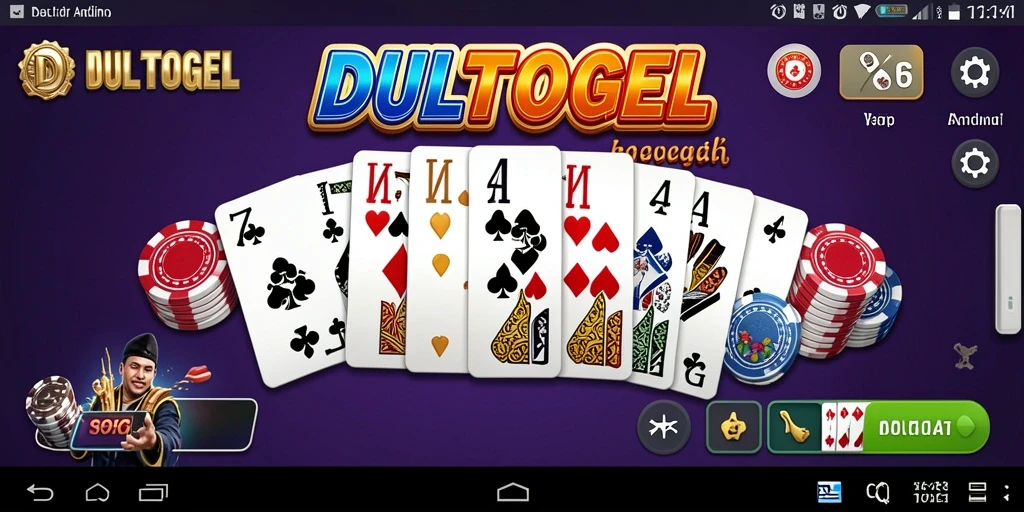 Tampilan gameplay seru DULTOGEL yang menampilkan aksi domino.