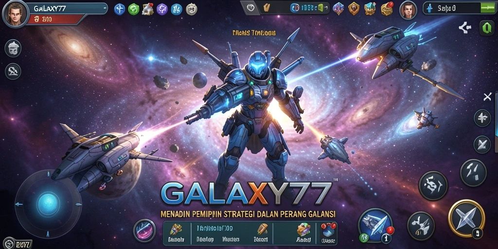 Screenshot gameplay GALAXY77 yang mendebarkan dan penuh strategi.