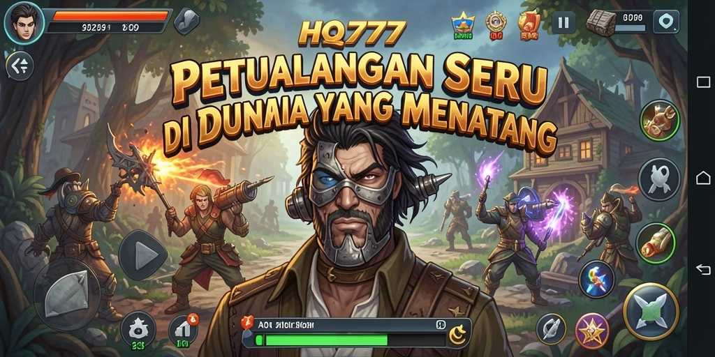 Tangkapan layar gameplay HQ777 yang memukau dalam petualangan seru.