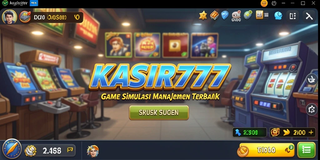 Screenshot gameplay KASIR777 yang menampilkan manajemen bisnis yang seru.