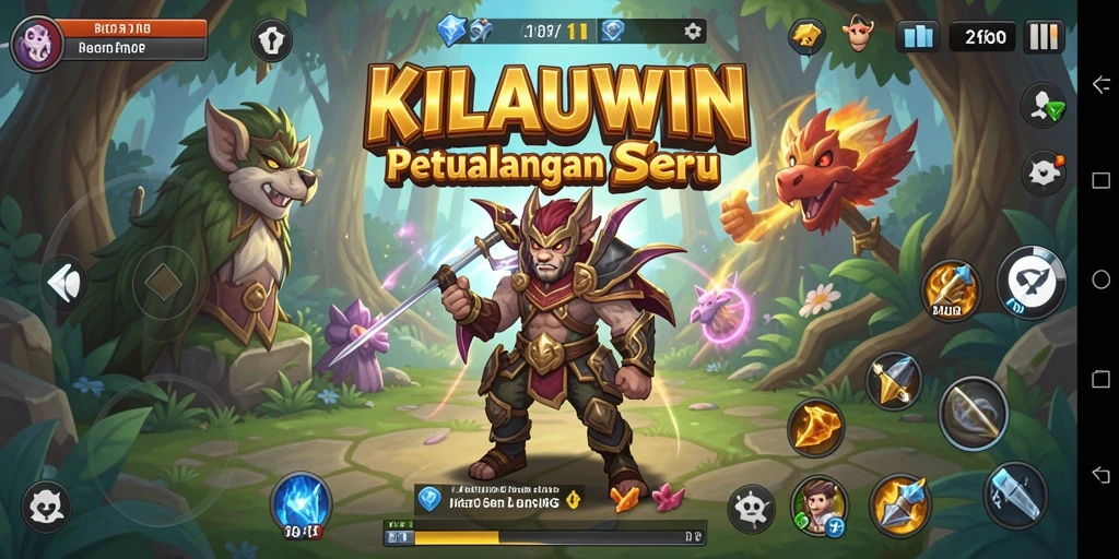 Tampilan gameplay menakjubkan dengan pertarungan epik di KILAUWIN.