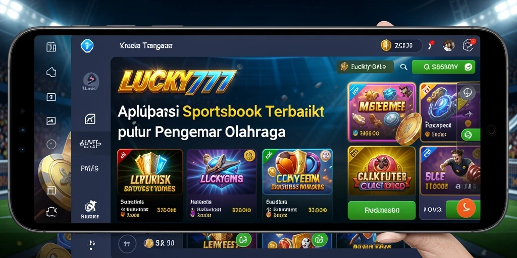 Tampilan gameplay dalam aplikasi Sportsbook LUCKY777 yang menarik.