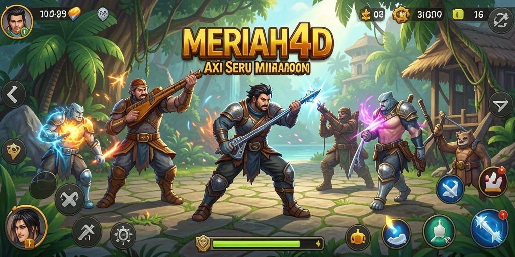 Tampilan seru gameplay MERIAH4D dengan aksi mendebarkan.