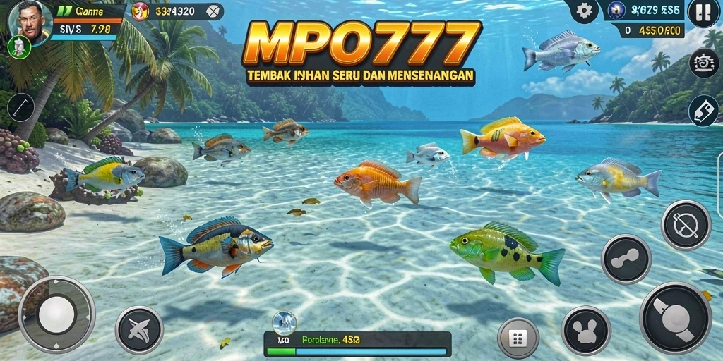 Tampilan memikat dari permainan Tembak Ikan MPO777.