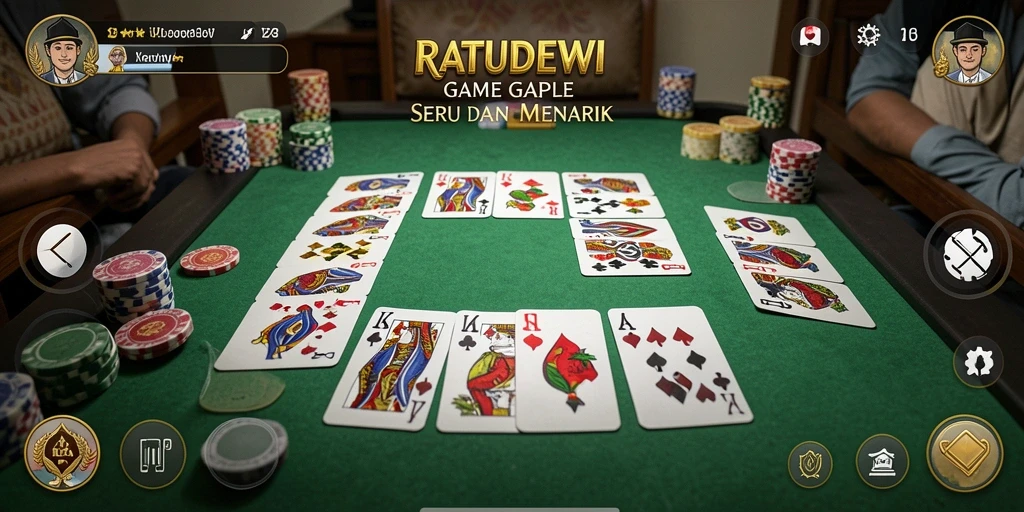 Tampilan seru gameplay Gaple di RATUDEWI