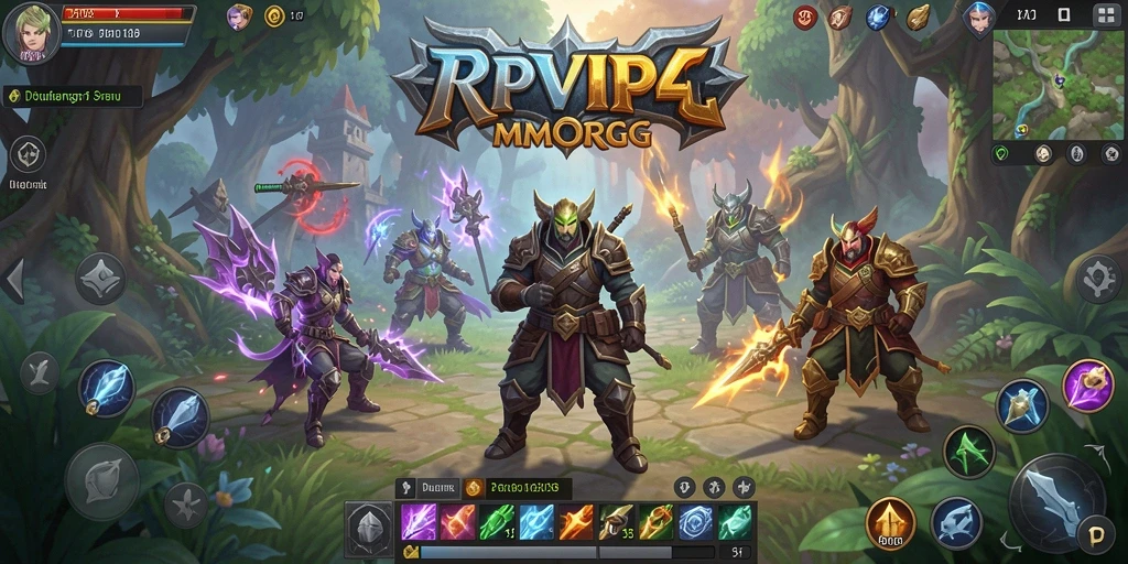 Gameplay menarik dalam dunia MMORPG RPVIP4, penuh petualangan dan tantangan.