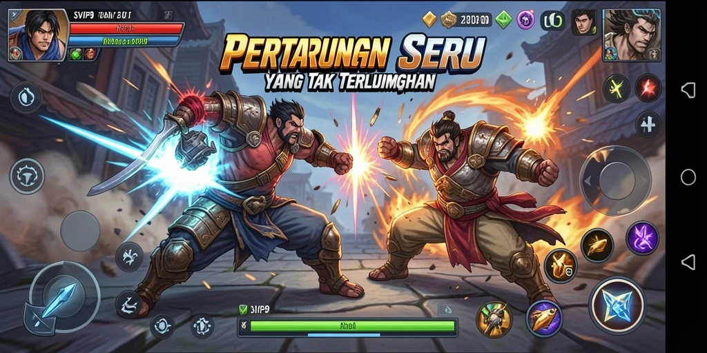 Tampilan gameplay menarik dari SVIP9 menunjukkan pertarungan yang seru.