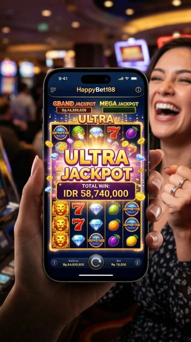 Menu navigasi yang intuitif di happybet188.